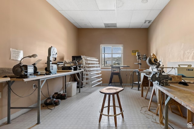 1160 E Telegraph St Unit 4, Washington, UT 84780 - office featuring a workshop area and a drop ceiling