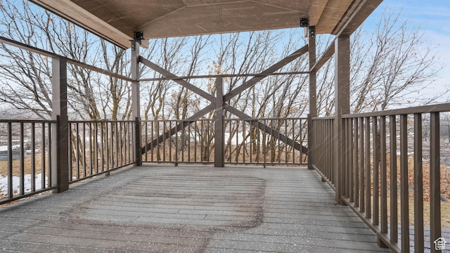 view of wooden terrace