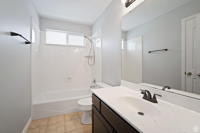 6190 W 5950 S, Hooper, UT 84315 - full bathroom with tile patterned flooring, vanity, toilet, and bathtub / shower combination
