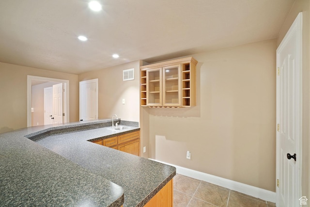 6190 W 5950 S, Hooper, UT 84315 - kitchen featuring light tile patterned floors and sink