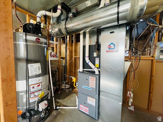 908 W Timpie Rd S, Tooele, UT 84074 - utility room with secured water heater