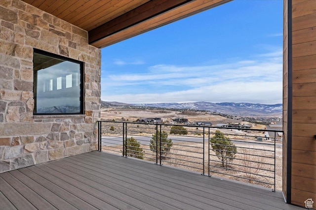 1316 N Gold Mountain Cir, Heber City, UT 84032 - deck with a mountain view