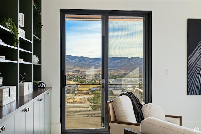 1316 N Gold Mountain Cir, Heber City, UT 84032 - interior space with a mountain view and plenty of natural light