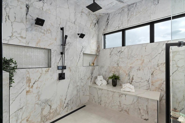 1316 N Gold Mountain Cir, Heber City, UT 84032 - full bathroom with a marble finish shower
