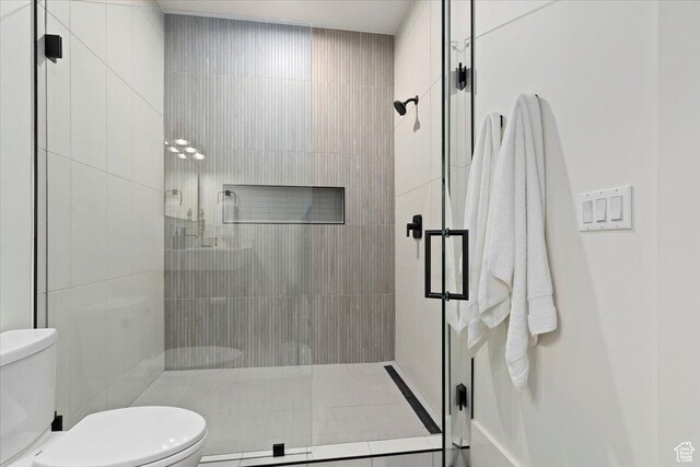 1316 N Gold Mountain Cir, Heber City, UT 84032 - full bath featuring toilet and a shower stall
