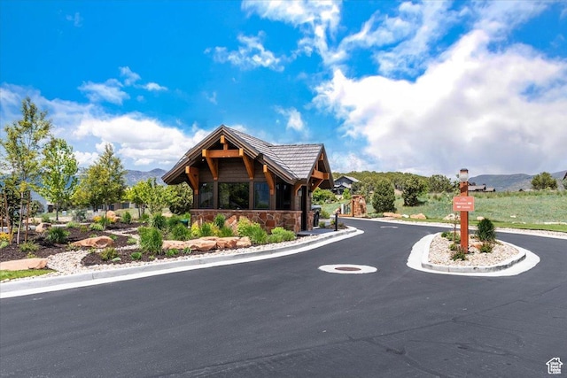 1316 N Gold Mountain Cir, Heber City, UT 84032 - view of asphalt street with curbs and a mountain view