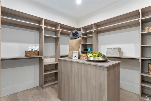 1316 N Gold Mountain Cir, Heber City, UT 84032 - walk in closet featuring light wood finished floors