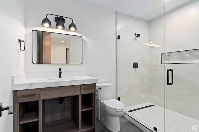 1316 N Gold Mountain Cir, Heber City, UT 84032 - bathroom with vanity and a stall shower