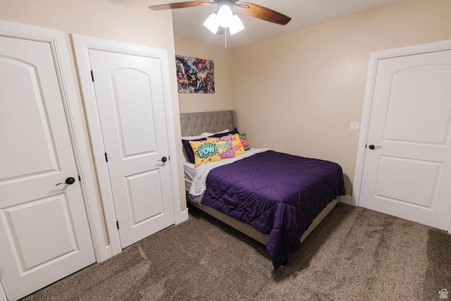 743 N 1100 E, Nephi, UT 84648 - carpeted bedroom featuring a ceiling fan