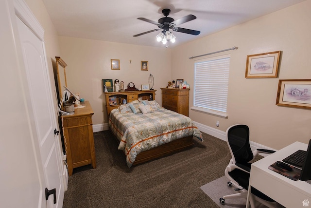 743 N 1100 E, Nephi, UT 84648 - carpeted bedroom featuring baseboards and ceiling fan