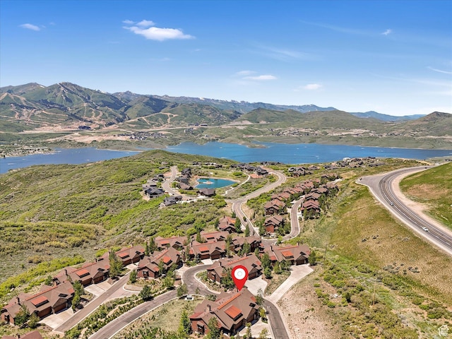 1628 E Viewside Cir, Hideout, UT 84036 - aerial perspective of suburban area featuring a water and mountain view
