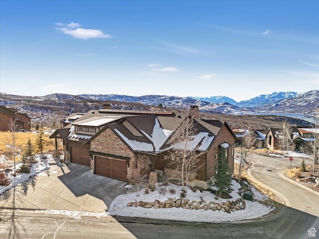 1628 E Viewside Cir, Hideout, UT 84036 - exterior space featuring a mountain view and a garage