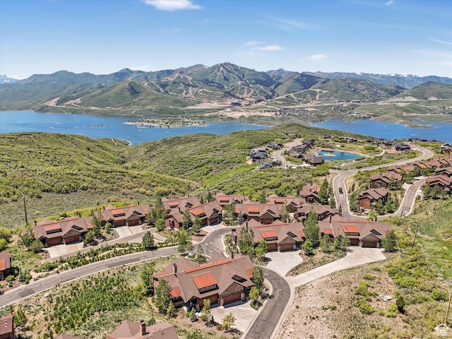 1628 E Viewside Cir, Hideout, UT 84036 - aerial view of property's location featuring a water and mountain view and nearby suburban area