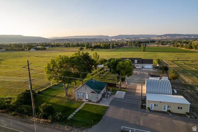 2690 W 500 N, Vernal, UT 84078 - aerial view at dusk featuring a mountain view and a rural view