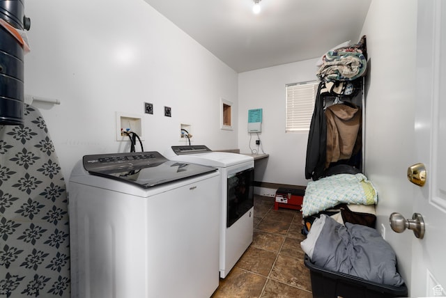 2690 W 500 N, Vernal, UT 84078 - clothes washing area with independent washer and dryer