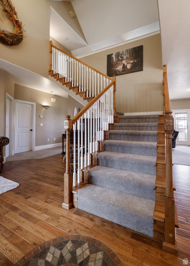 2690 W 500 N, Vernal, UT 84078 - staircase with hardwood / wood-style flooring