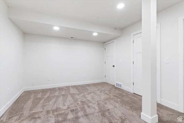 246 E 2100 S, South Salt Lake, UT 84115 - finished basement featuring carpet floors and recessed lighting