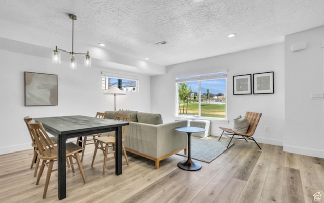 1384 N 1780 E, Spanish Fork, UT 84660 - living room with a textured ceiling, a wealth of natural light, and light hardwood / wood-style flooring
