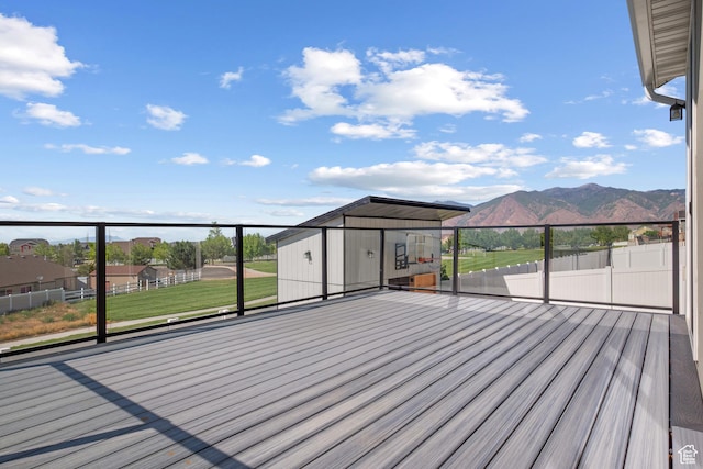248 W Quartz Rd, Tooele, UT 84074 - deck with a mountain view