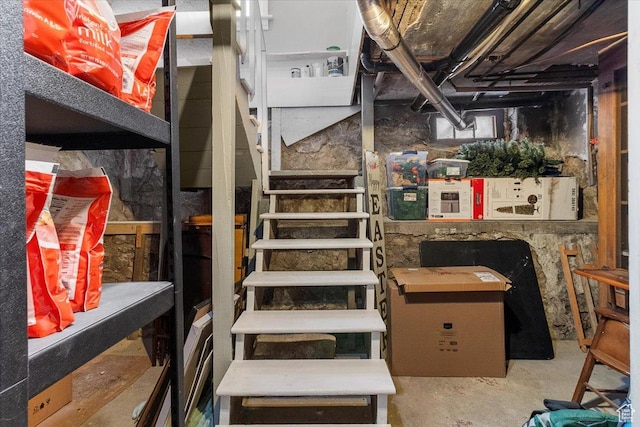 interior space with concrete flooring