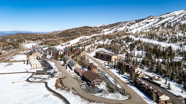 561 S Vasels Rd Unit R16-C, Brian Head, UT 84719 - snowy aerial view with a mountain view