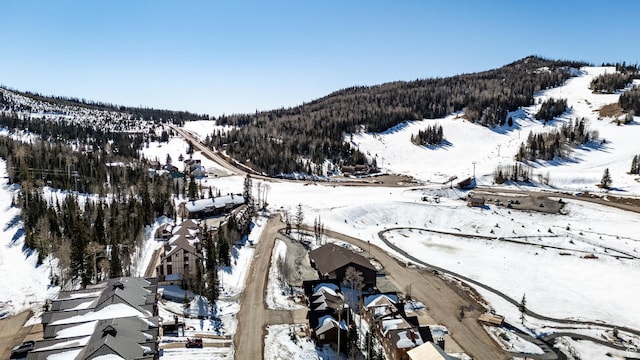 561 S Vasels Rd Unit R16-C, Brian Head, UT 84719 - snowy aerial view featuring a mountain view