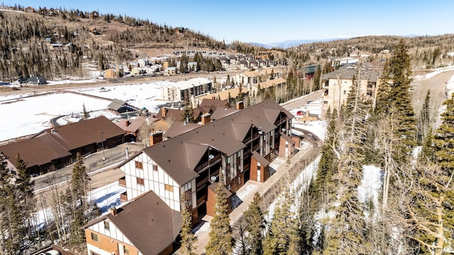561 S Vasels Rd Unit R16-C, Brian Head, UT 84719 - snowy aerial view with a residential view