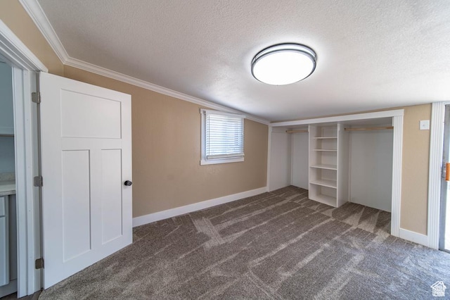 466 E 300 N, Price, UT 84501 - unfurnished bedroom featuring a textured ceiling, carpet floors, and crown molding
