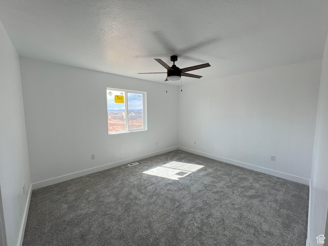 1241 N 3500 E, Ballard, UT 84066 - carpeted spare room with ceiling fan, baseboards, and visible vents