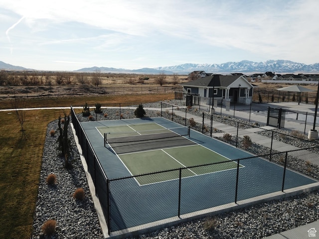 633 W Junegrass Ln, Stansbury Park, UT 84074 - view of sport court featuring a mountain view