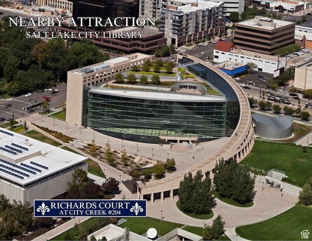 55 W S Temple Unit 204, Salt Lake City, UT 84101 - aerial view with a view of city