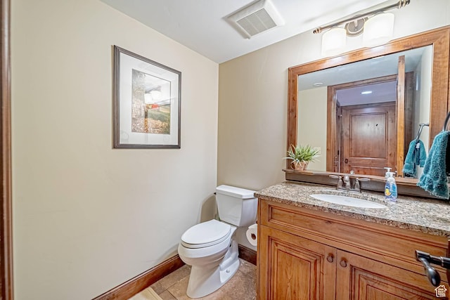 4129 Fairway Ln Unit A-3, Park City, UT 84098 - bathroom with tile patterned floors, vanity, and toilet