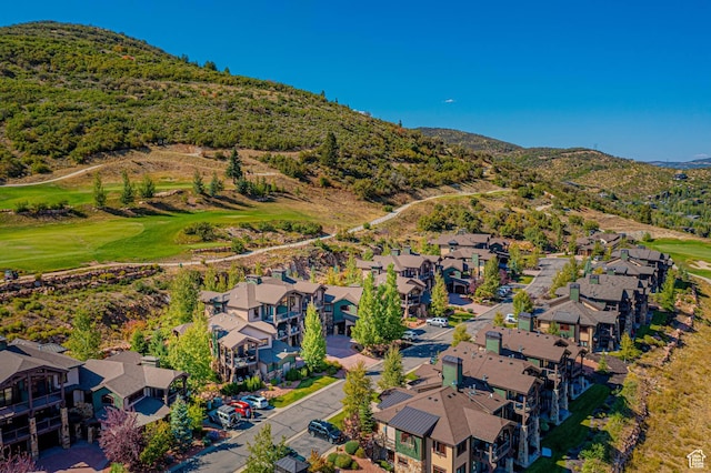 4129 Fairway Ln Unit A-3, Park City, UT 84098 - birds eye view of property with a mountain view