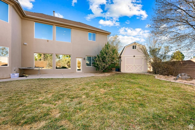2371 E 2830 S, St George, UT 84790 - back of house with a patio area, a yard, and a storage unit