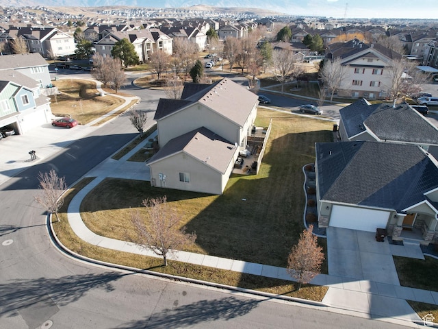 3318 E Quarter Mile Dr, Eagle Mountain, UT 84005 - birds eye view of property featuring a residential view