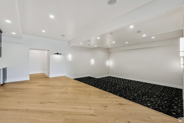 3097 E Corral Peak Cir Unit 145, Heber City, UT 84032 - unfurnished room featuring light wood-style flooring, baseboards, and recessed lighting
