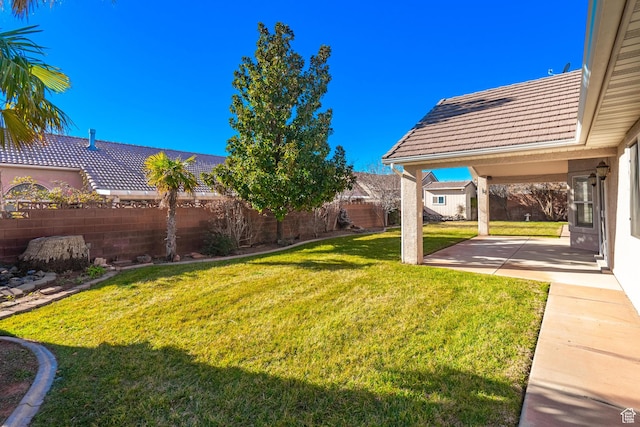 3423 Red Butte Dr, Santa Clara, UT 84765 - view of yard featuring a patio and fence