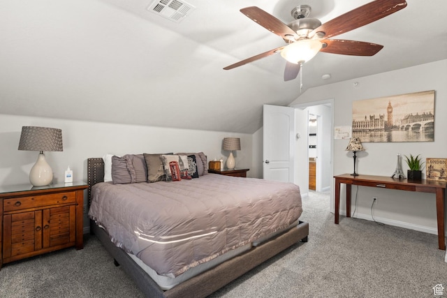 2468 S Dorothy St, Hurricane, UT 84737 - carpeted bedroom featuring ceiling fan and vaulted ceiling