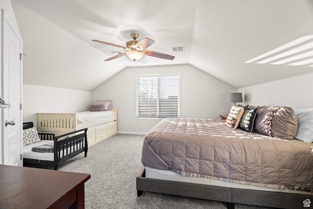 2468 S Dorothy St, Hurricane, UT 84737 - carpeted bedroom featuring ceiling fan and lofted ceiling