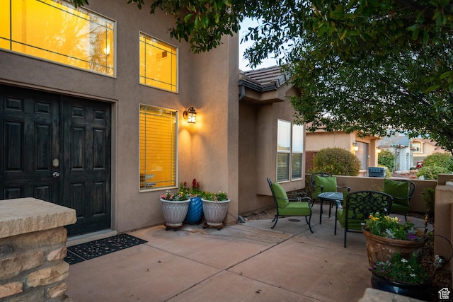 2468 S Dorothy St, Hurricane, UT 84737 - property entrance with a patio