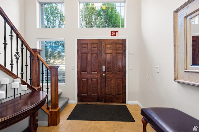 2468 S Dorothy St, Hurricane, UT 84737 - tiled entrance foyer with a high ceiling