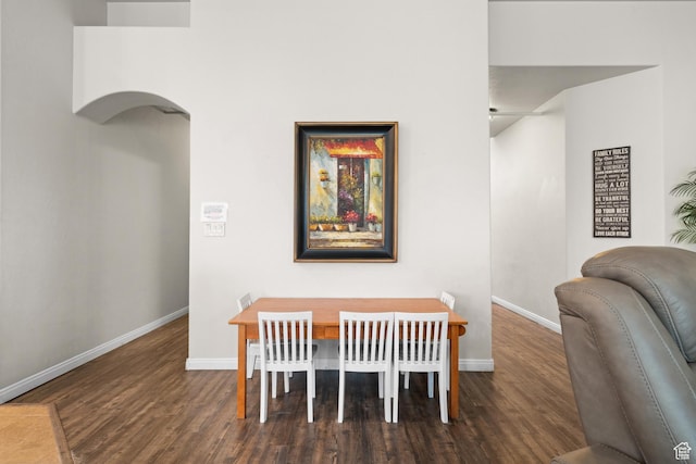 2468 S Dorothy St, Hurricane, UT 84737 - dining area with dark hardwood / wood-style flooring