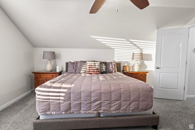 2468 S Dorothy St, Hurricane, UT 84737 - carpeted bedroom featuring ceiling fan and lofted ceiling