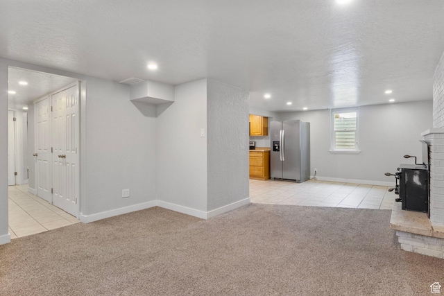 512 N 100 E, Orem, UT 84057 - unfurnished living room with a textured ceiling and light carpet