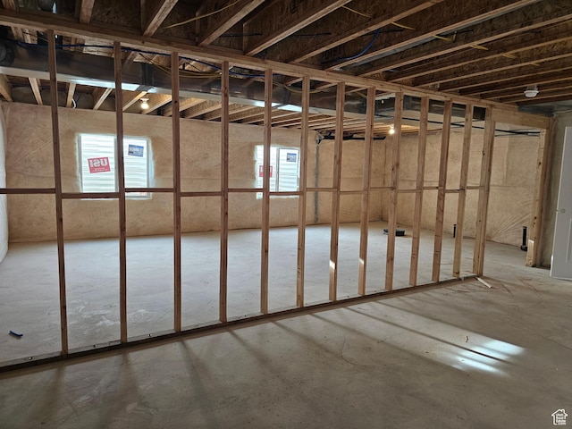 view of basement
