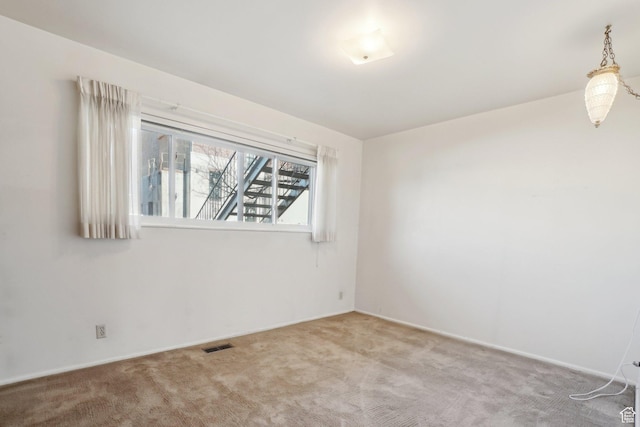 view of carpeted empty room