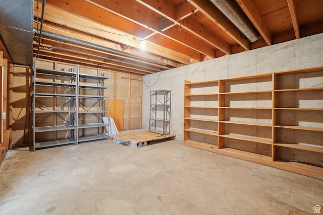 view of basement
