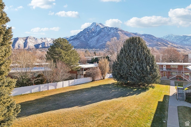 view of mountain feature