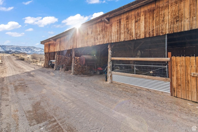 110 N 400 E, Glenwood, UT 84730 - view of property featuring an exterior structure and a mountain view