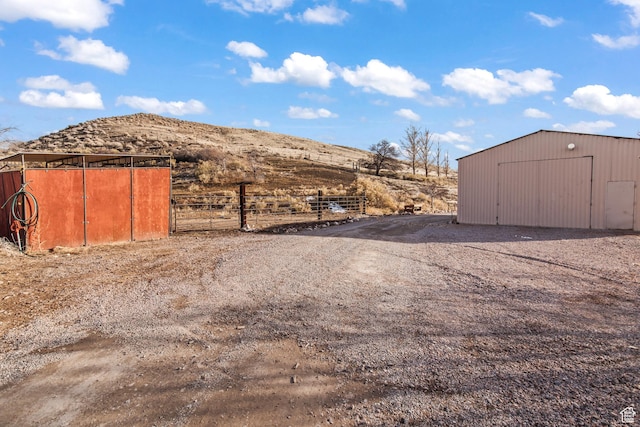 110 N 400 E, Glenwood, UT 84730 - view of yard featuring an outbuilding and a mountain view